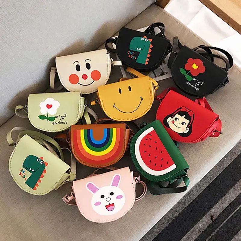 New Toddler Baby Small Messenger Bags Children Kids Girls Princess Shoulder Bag Cute Cartoon Printing Princess Coin Purses