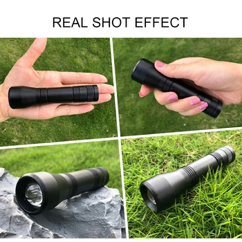 

Ultra Violet LED Flashlight Blacklight Light 7500K Inspection Lamp Torch portable outdoor lighting 5Mode Zoomable flashlight