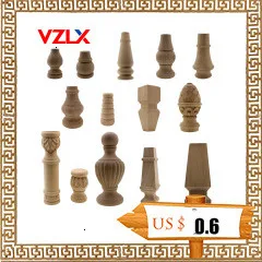 VZLX новая деревянная аппликация Onlay деревянная Декаль деревянные дверцы для мебели Угловые стены дома цветок изысканные современные украшения молдинги