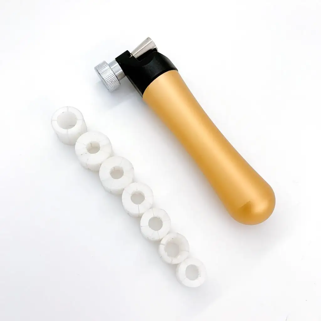 

Professional Ring Fixture Clamp Setting Tool Kit 7Round Dies Measuring Metal Stick Ring Sizer Processing Tool For Jewelry Making