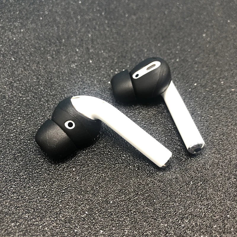 Фото Ear pads for Airpods 1/2 Wireless Bluetooth Iphone Earphones Silicone Covers Caps Earphone Case Earpads Eartips 2pcs/Pair №4