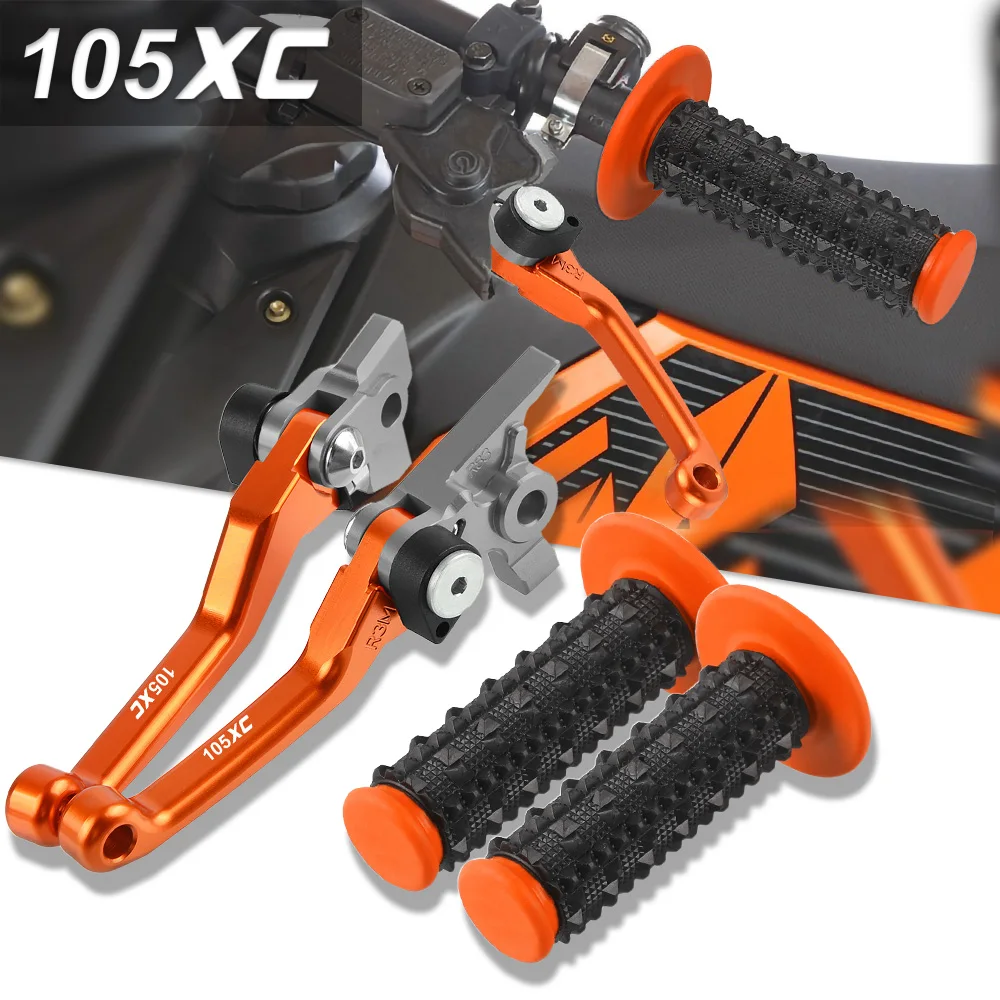 

Motocross Non-slip Hand Grips Handlebar and Dirt Bike Brake Clutch Levers FOR 105XC 2007 2008 2009 2010 2011 2012 2013 105 XC