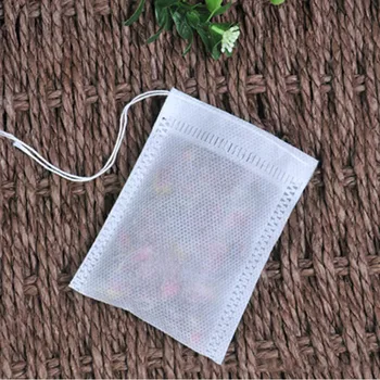 

100 Drawstring Tea Bags Easy to carry when traveling, safe and hygienic tea bags without leaking residue