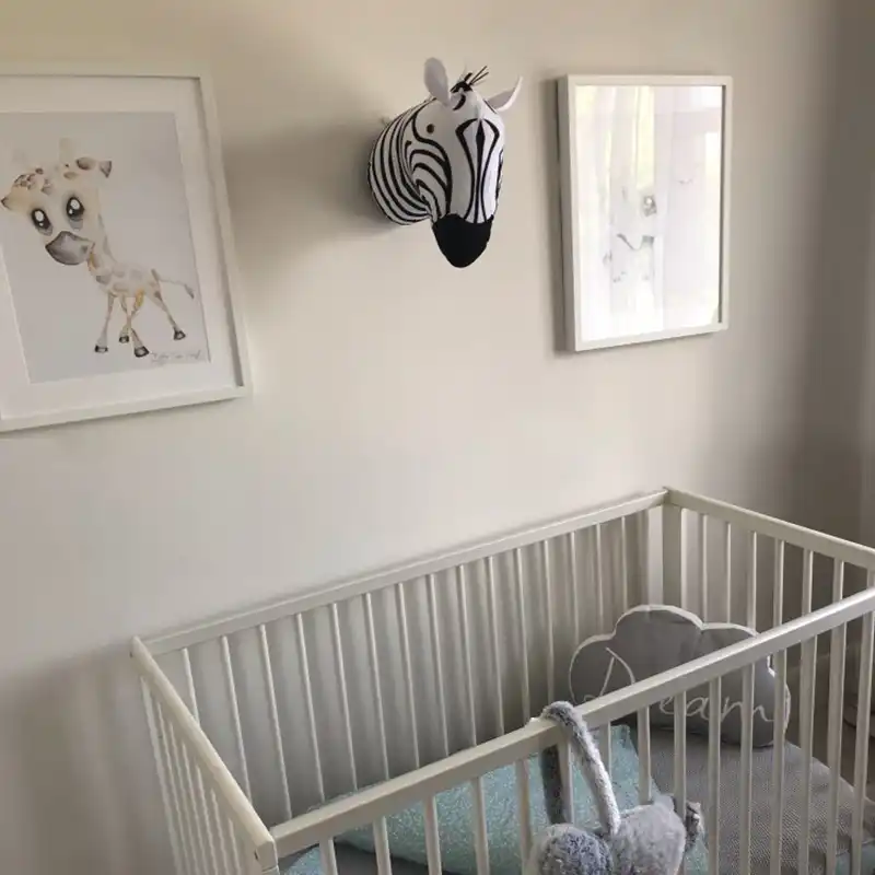 Stuffed Animal Head Wall Mount Elephant Giraffe Rabbit Zebra Head