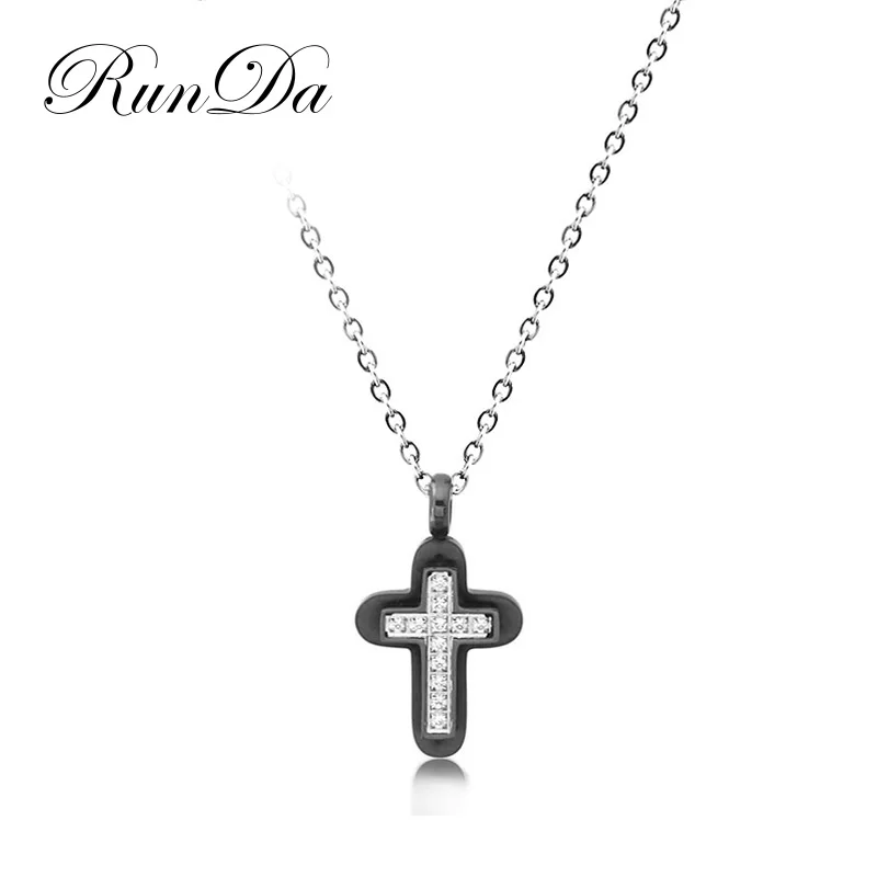 

Runda 2020 Men'S Cross Necklace Pendant Simple Personality Ins Net Red Street Fashion Accessories