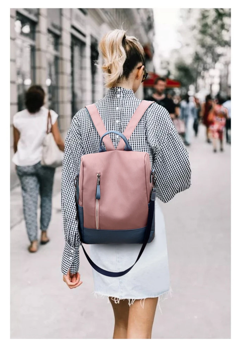 Повседневные унисекс рюкзаки из искусственной кожи противоугонные винтажные женский рюкзак легкие школьные сумки на плечо для девочек-подростков