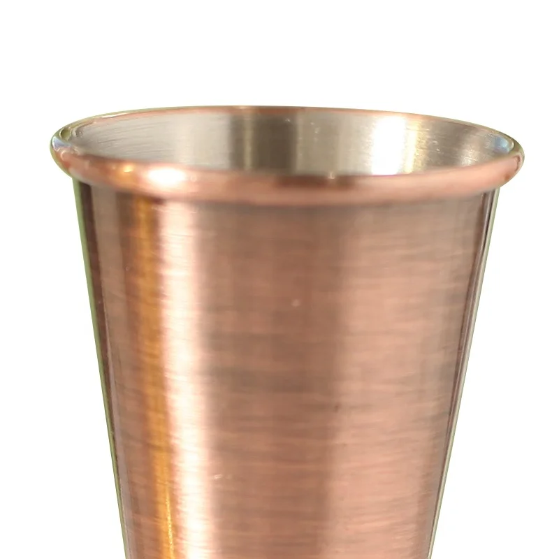 Copper plated stainless steel measuring cup double wine jigger 25/50ml