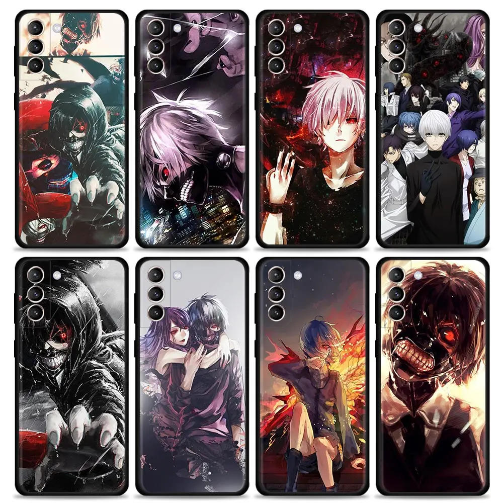 Smartphone Case For Samsung Galaxy S20 FE S21 Ultra S9 S10 Plus Lite S10e Back Cover Funda Bag Anime Manga tokyo ghouls