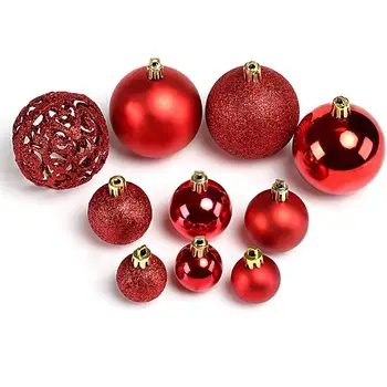 

100pcs Christmas Ball Baubles，Shatterproof Hang Balls Pendant for Xmas Tree Decoration Home Party Ornament Decor foam balls