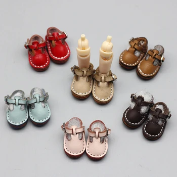 

2.3cm mini shoes for obitsu OB11 BJD 11CM doll Cute sports shoes ball joint doll Handmade leather shoes