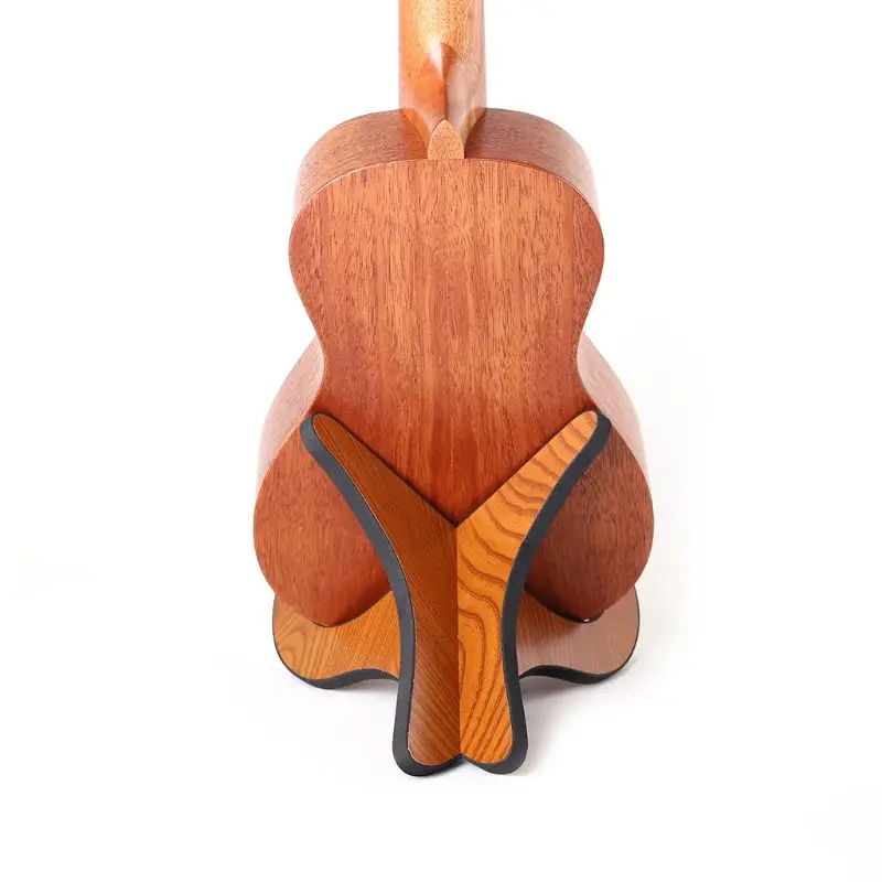 Foreign trade new Ukulele violin wood portable Small folding guitar bracket stand upright