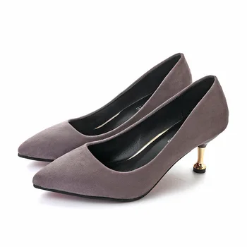 

Women Pumps High Heels Shoes Woman Stiletto Pointed Toe Female Sexy Party Shoes Office Lady Wedding Party Plus Size 35-44