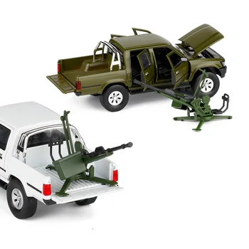 

1:32 Hailax Pickup Truck Model,Alloy Simulation Sound and Light Toys,Armed Chariot