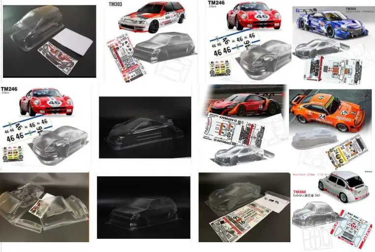 1/12 1/10 Mini Drift On Road Race Car M Body 190/210/225/230/240 мм для Tamiya M01 M02 M03 M05 M06 M07 M08 Kyosho HSP HPI Redcat|Детали и