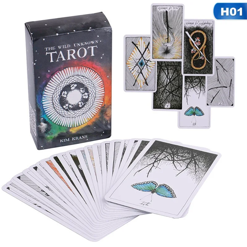 Magic Wild-unknown Oracle Cards Earth Magic: read Fate Tarot карточная игра для личного использования настольная игра 78-Card Deck - Цвет: 1