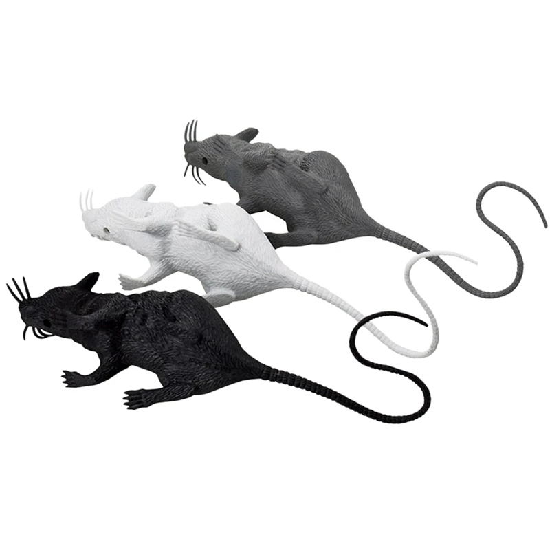 Набор для Хэллоуина из 3 реалистичных жутких мышей крыс супер большой мусс