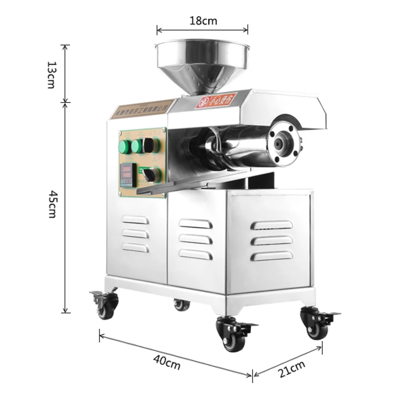 Commercial Oil Press Machine Stainless Steel Seed Cold Hot Mill Machinery Peanut Coconut Extraction 2