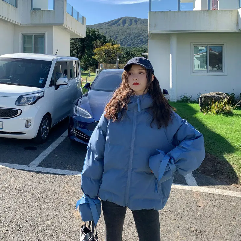 

Photo Shoot down Coat Women's Short 2019 Winter New Style down Jacket Cotton-padded Clothes Korean-style Loose-Fit BF Students C