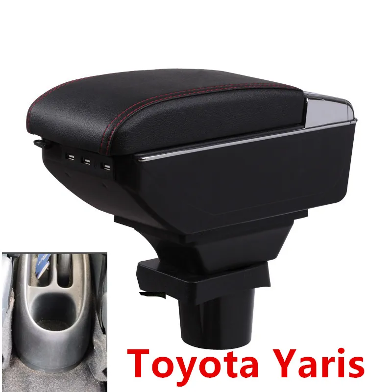 Для Toyota Yaris подлокотник коробка центральный магазин содержание хранения Vios подлокотник коробка с подстаканником пепельница USB интерфейс