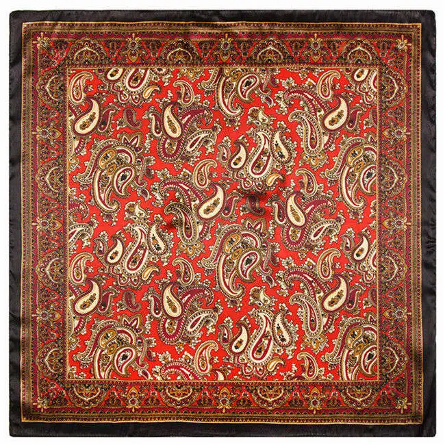 2022 Europe 60cm Spring New Versatile Women's Imitation Silk Business Leisure Small Scarf Occupation Small Square Towel