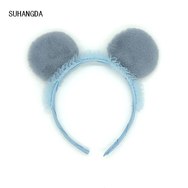 Headband 3 Девушки мультфильм плюшевая мышь с медвежьими ушками, лента для волос ободки с кошачьими ушками Детская повязка на голову в виде кролика с медвежьими ушками Женские аксессуары для волос для Для женщин - Цвет: Headband 3