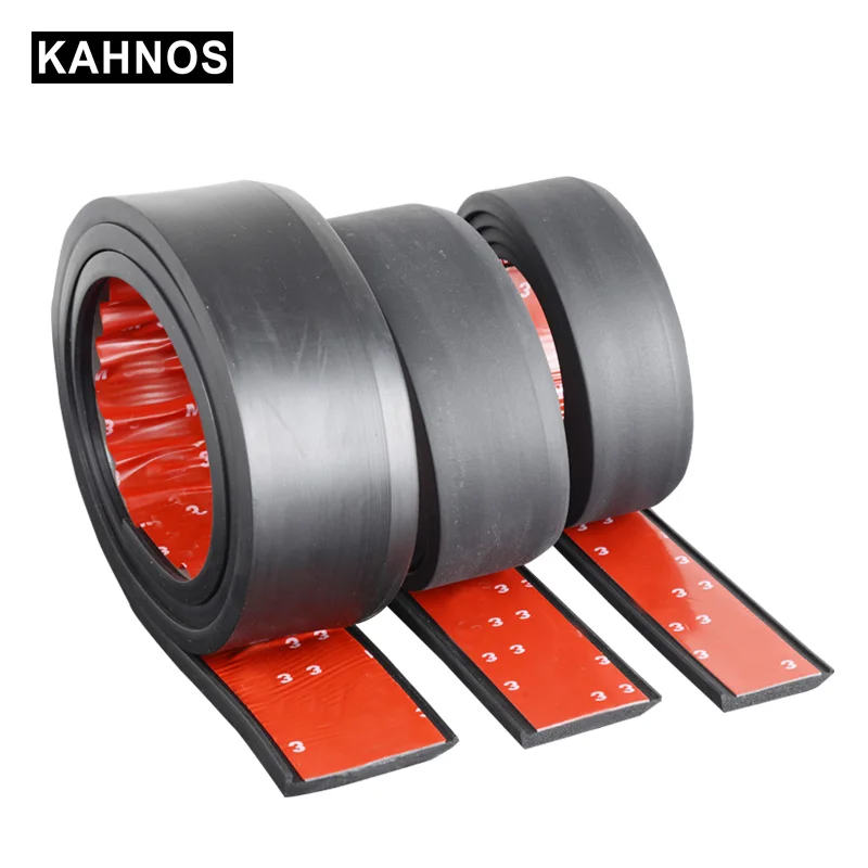 2PCS Car Fender Flare Extension Wheel Black Rubber Wheel Eyebrow Protector Arch Extenders