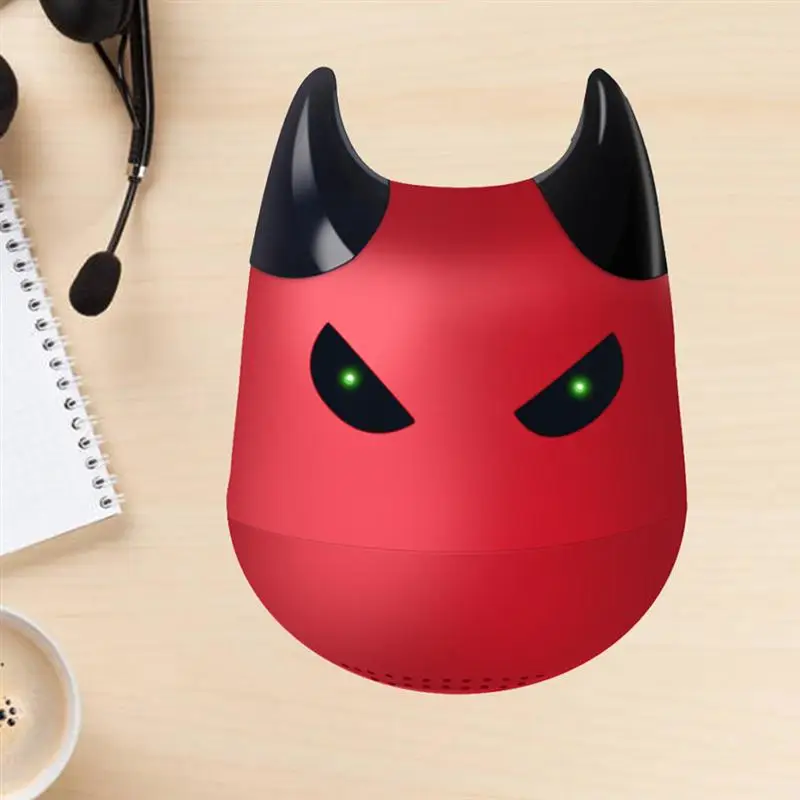 1 шт. динамик селфи функция Devil мини беспроводной Bluetooth портативный динамик с микрофоном для телефона дома на открытом воздухе
