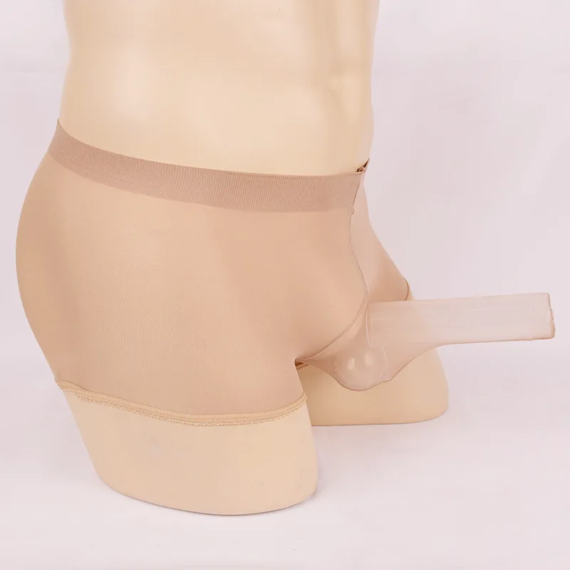 Мужские трусы боксеры с высокой эластичностью прозрачное мягкое нижнее