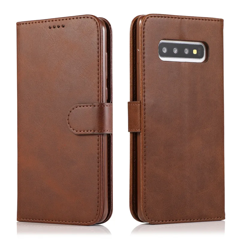 

For SamSung Galaxy S10 Case Flip Leather Wallet Card Slot Case For SamSung S 10 S10E S10 Plus S10 5G Shockproof Anti-fall Case