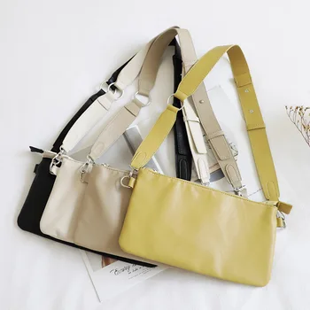 

Artificial Leather Small Messenger Bag Women High Quality Pu Leather Cellphone Handag Female Trendy Mustard Yellow Shoulder Bag