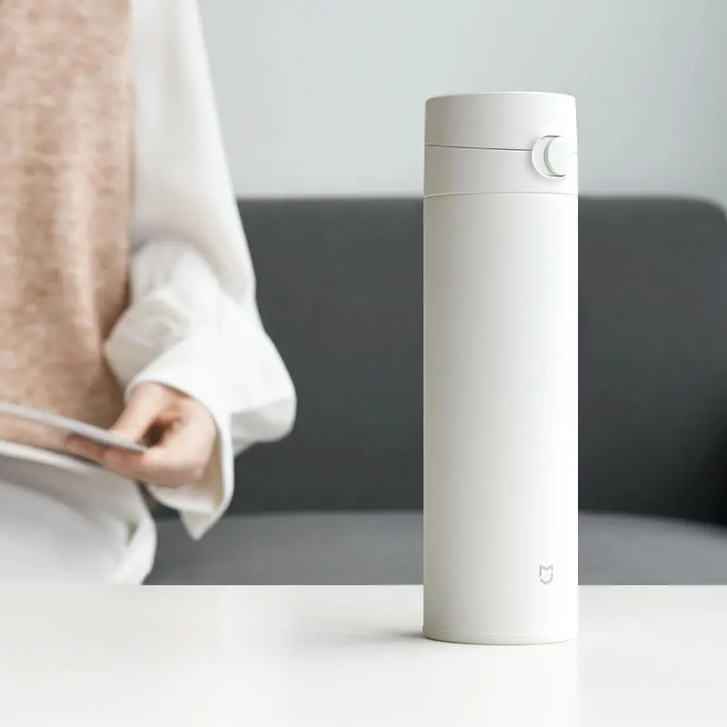 Mijia Geração Portátil Copo de Água Viagem Térmica Manter Quente ou Frio Aço Inoxidável 316l Bloqueio Design Única Mão Aberta 480ml - Image 5