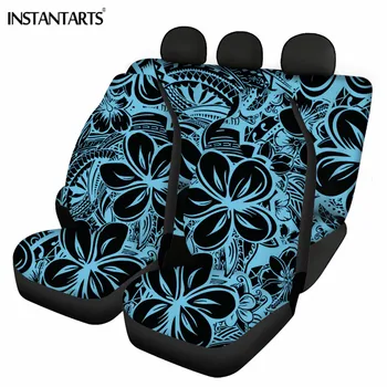 

INSTANTARTS Soft Car Seat Covers Retro Style Flower Multicolor Print for Ladies Breathable Non-slip Full-cover Car Universal Hot