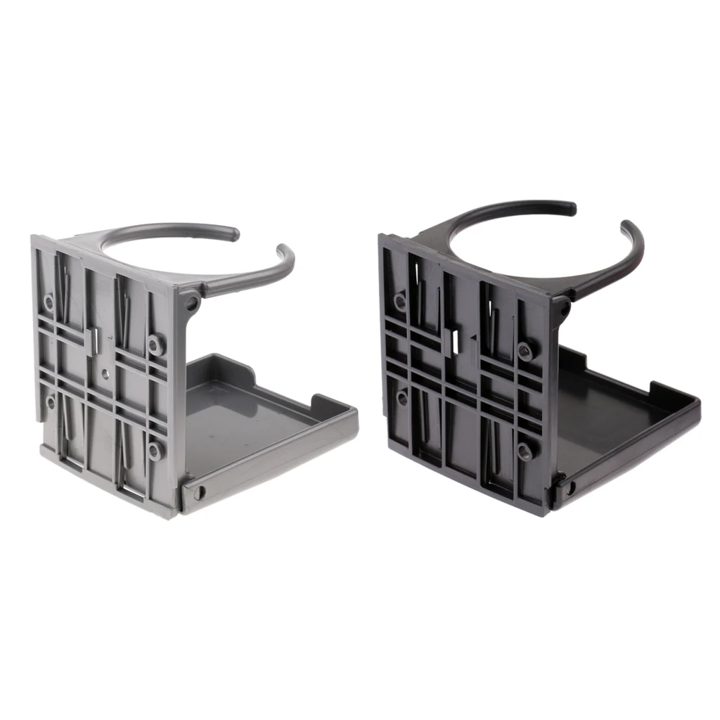 Set Of 2pcs Adjustable Cup Holder Marine Boat Car Foosball Drinks Hold Clamp