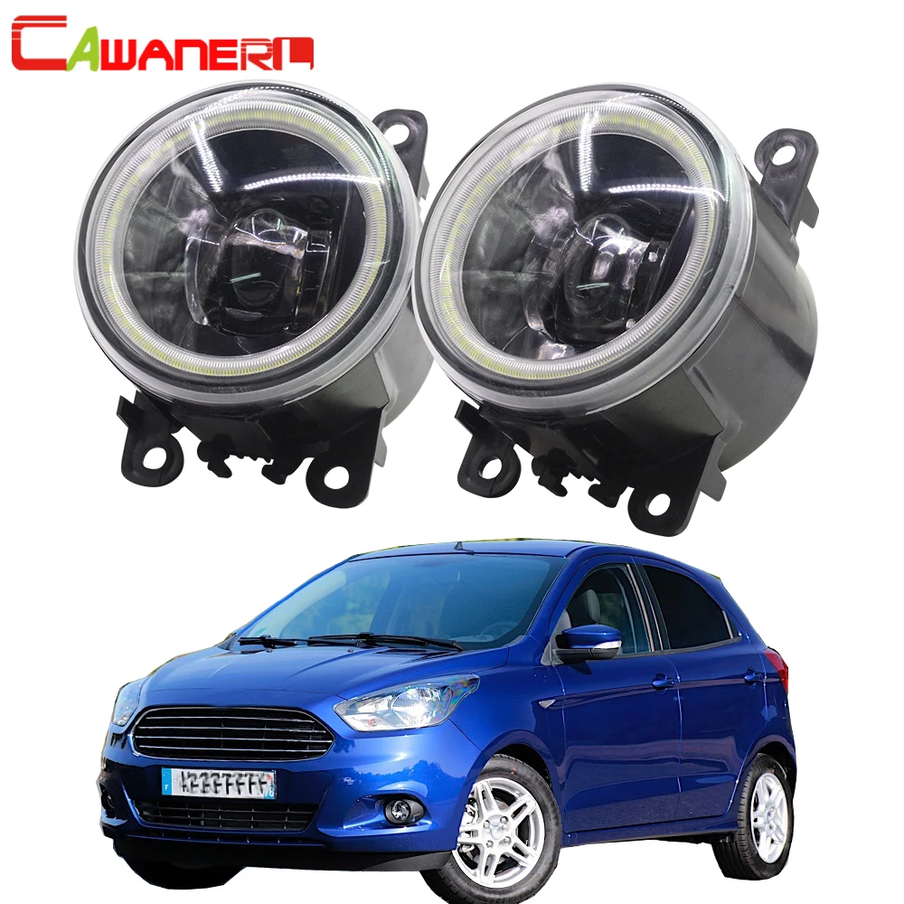 Cawanerl для Ford Figo Ka + 2015 2016 Автомобильный светодиодный лампы H11 передние