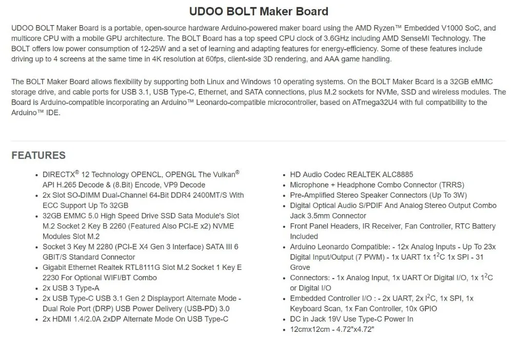 UDOO-BOLT INFO 3