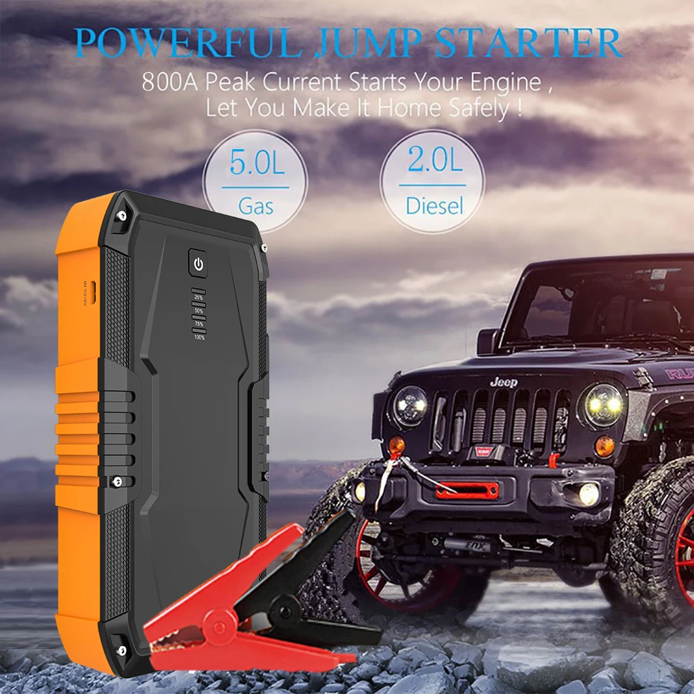 US $185.00 12V Powerful Jump Smart Protection For Up To 5Liter Gasoline And 2Liter Diesel Car