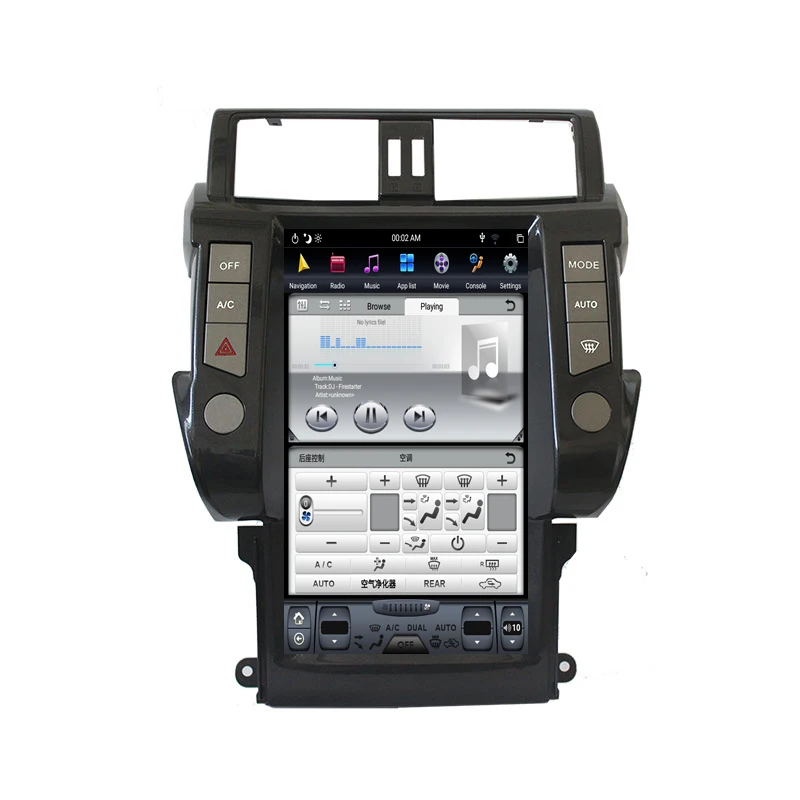 Android 9,0 Tesla вертикальный экран gps навигация для TOYOTA Land Cruiser Prado 2010-2013 аудио плеер 13,6 дюймов 1920*1080 блок