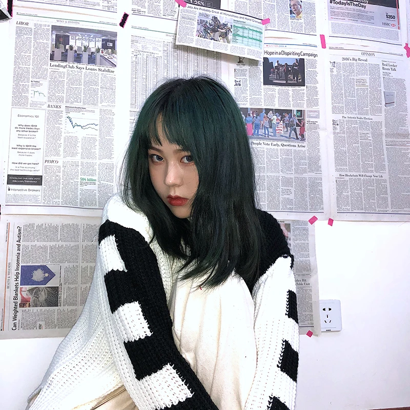 Woherb, корейский стиль, осень, Полосатый пуловер, свитер для женщин, Harajuku, Ulzzang, вязаный Топ, для девушек, свободные свитера, джемпер, Sueter Mujer