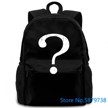 

Questionmark Fragezeichen Fun Geek Nerd Lehrer Professor Wissenschaftler Great women men backpack laptop travel school