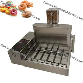 

Free Shipping 6pcs/Row 2700PC/H Heavy Duty Stainless Steel 110v 220v Electric Auto Fried Mini Donut Doughnut Machine Maker Fryer