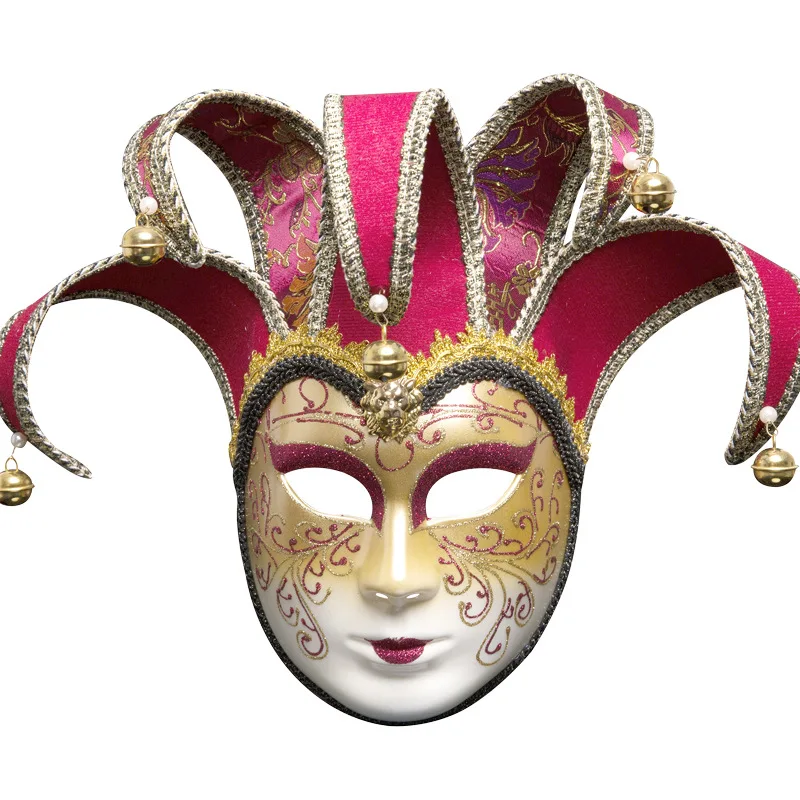 

Multicolor Fashion Venice Mask Halloween Party Mask Party Carnival Decoration Cosplay Mask Unisex Joker Mask
