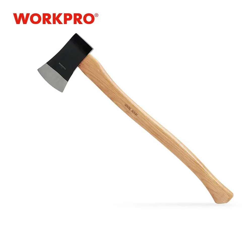 Деревянный топор WORKPRO 2 фунта, топор с деревянной ручкой, уличный инструмент для кемпинга - изображение