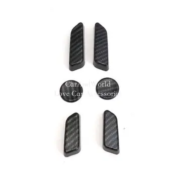 

For Tesla Model 3 2017-2020 Seat Adjust Switch Button Decorative Cover Carbon Fiber Trims Modification Car Interior Accessories