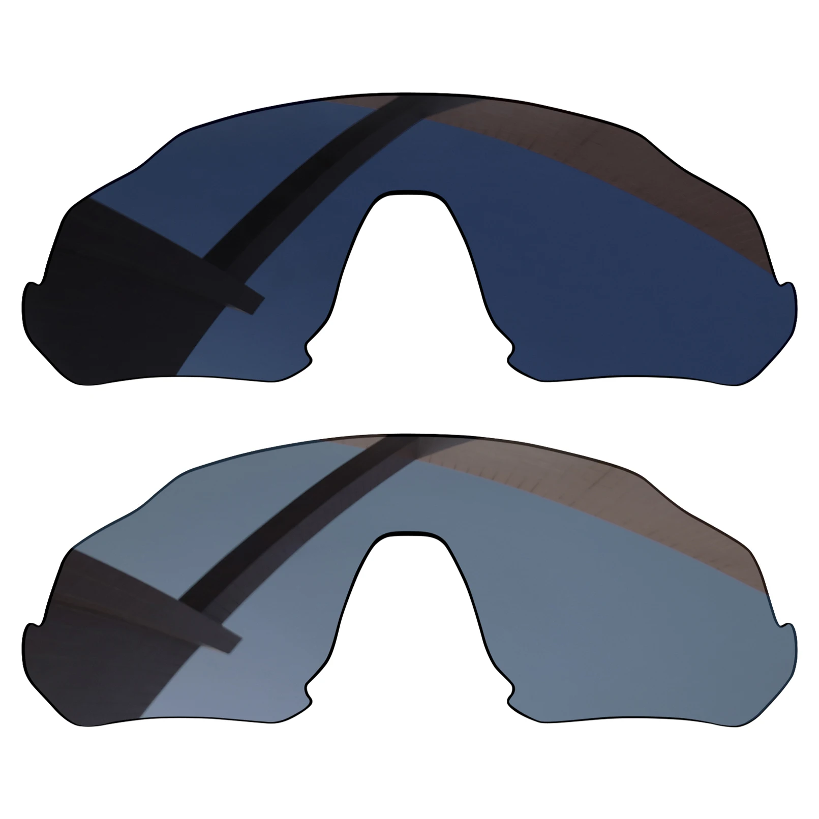Alphax 2 Pairs Pitch Lenti Di Ricambio Polarizzate Nere E Grigie Grigie Per-Oakley Flight Jacket Oo9401 Frame