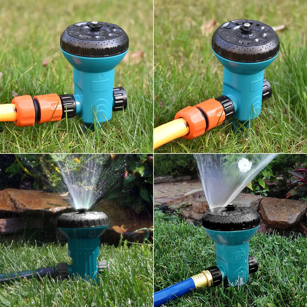 9 Functions Garden Yard Lawn Sprayer with Stand Garden Irrigation Садовый Инвентарь High-impact Nozzle Ground Plug-in Sprinkler