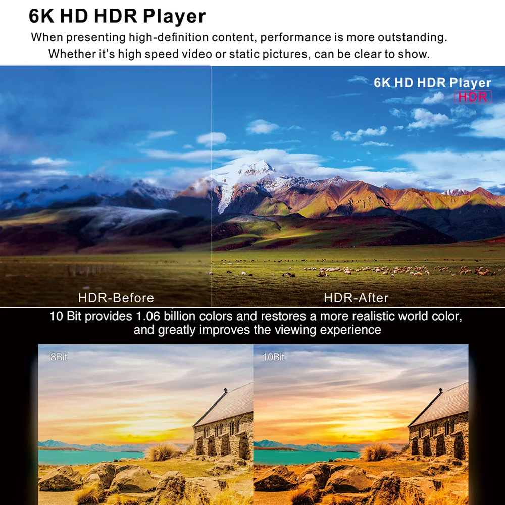 EACHLINK H6 мини Smart tv Box H6mini Android 9,0 телеприставка Allwinner H6 4K H.265 4 GB/32 GB 2,4G/5G WiFi BT4.1 медиаплеер