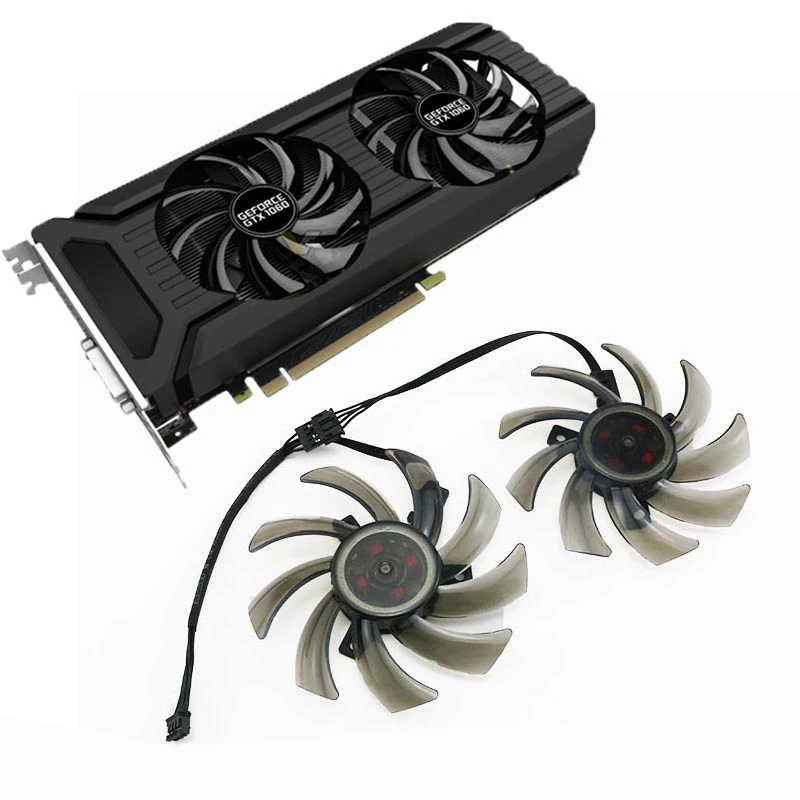 Охлаждающий вентилятор для двух видеокарт Palit GeForce GTX FDC10H12S9-C Ti 1070 1060 GTX1060 85 мм 1080