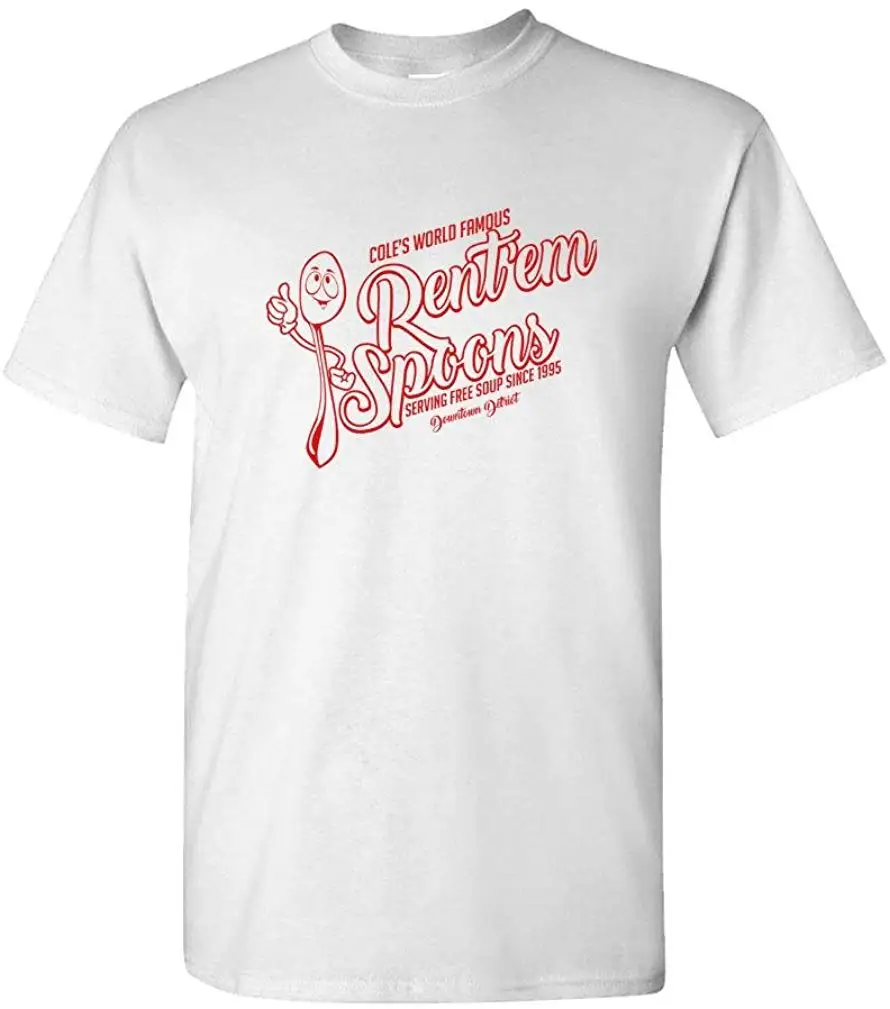 FGHFG Rent EM Spoons 90s tv Show Reference Mens Cotton TFGHFG Shirt |