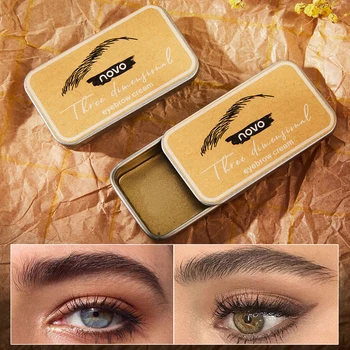 

Wild Eyebrow Styling Soap Eyebrow Cream Colorless Lasting Natural Eyebrow Styling Cream With Eyebrow Brush Eye Makeup Tool TSLM1