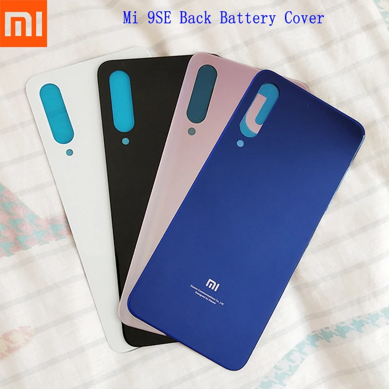 

Original XIAOMI Mi 9 SE Back Cover Battery Case 3D Glass Housing Cover Back Door Rear Cover Replacement Adhesive Sticker 5.97''
